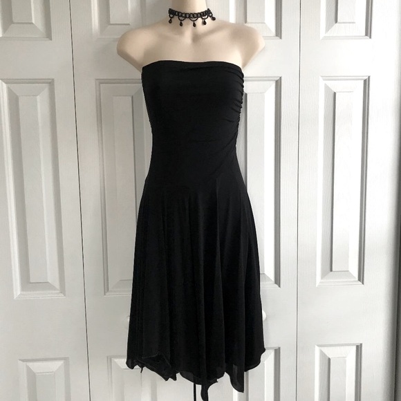 bebe Dresses & Skirts - BEBE Strapless Stretchy Black Dress - Sz S